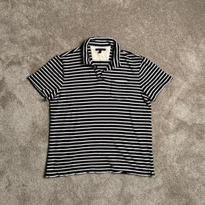 BANANA REPUBLIC STRIPED KNIT POLO